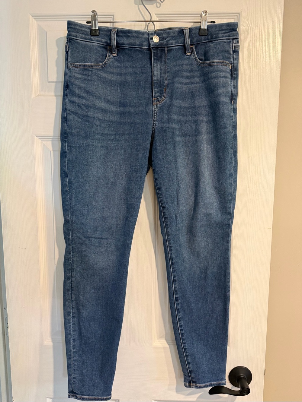 American Eagle Outfitters Women's Blue Stretch Jeggings size 14